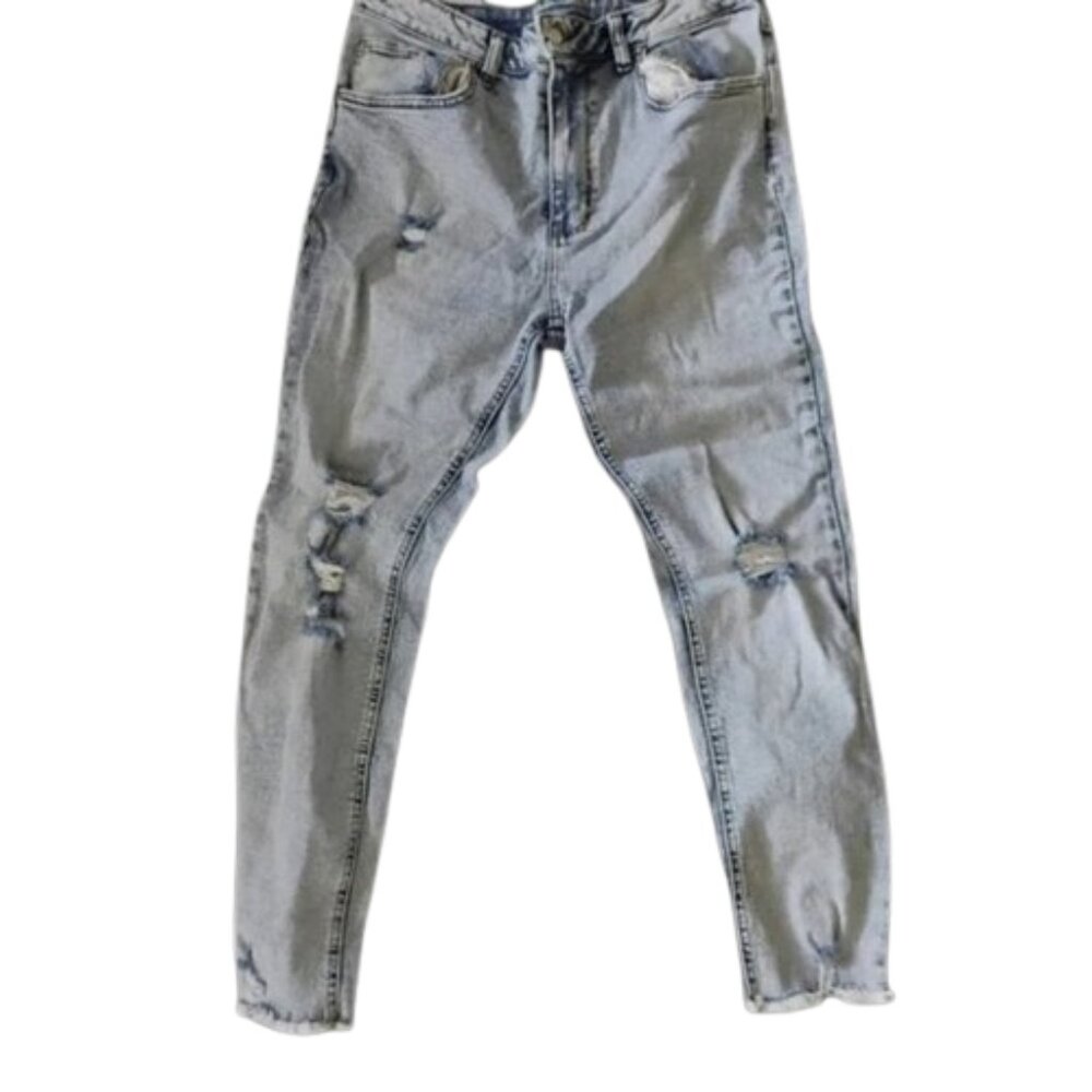 🚨5/$25🚨No Boundaries Juniors Light Blue Cropped Jeans